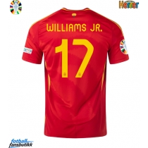 Spania Nico Williams #17 Hjemmedrakt EM 2024 Kortermet
